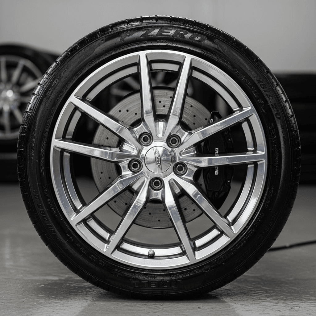 Wheel and tire detailing service