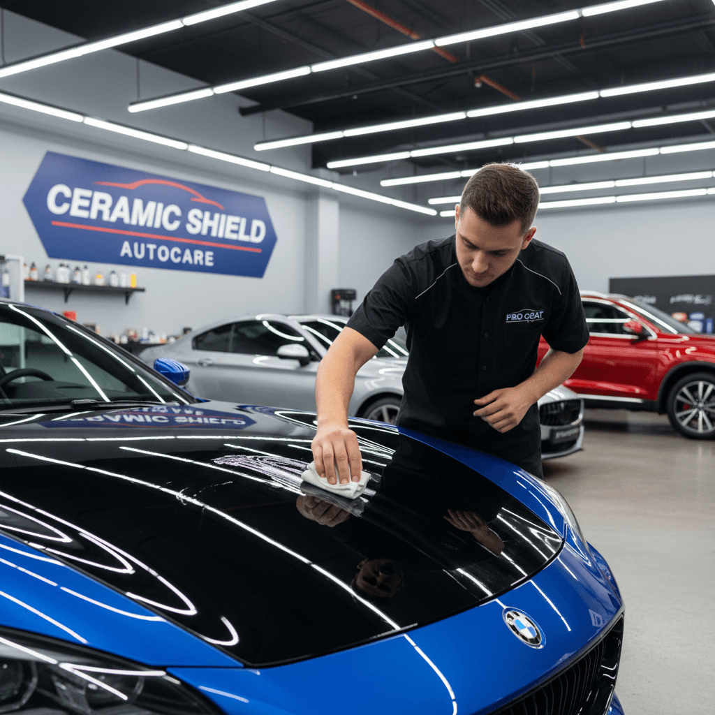 Ceramic coating application process