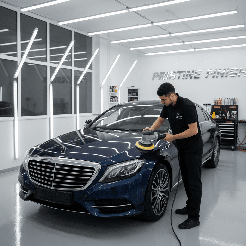 Car polishing and paint correction service